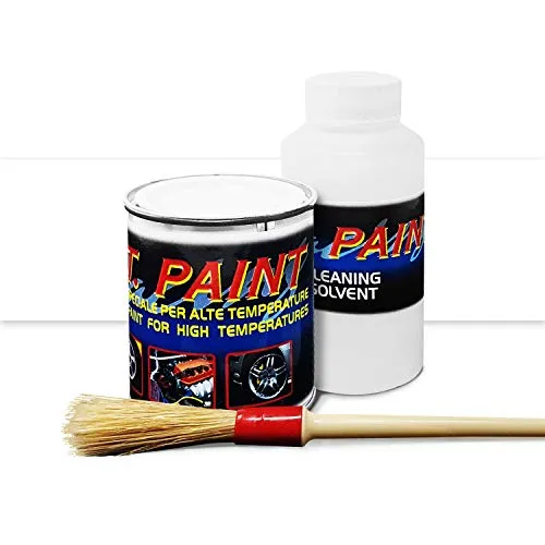 4R Quattroerre.it 16074 Lack für Bremssattel, Schalldämpfer, Zylinderkopf, hitzebeständig, weiß, 100 ml