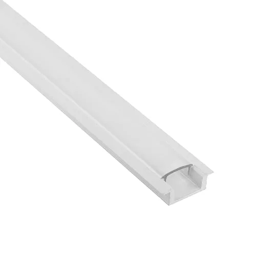 tktrading24 A25 LED Profil Schwarz mit Abdeckung - Premium Einbauprofil - 1m milky