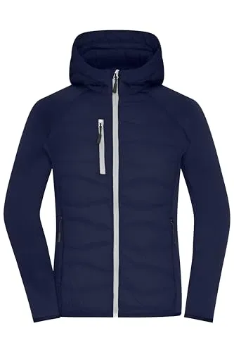 James & Nicholson Ladies' Hybrid Jacket - Sportliche Funktionsjacke für aktive Frauen - Funktionsjacken mit attraktivem Materialmix, optimalem Komfort und umweltfreundlicher Produktion für ein sicheres Tragegefühl.