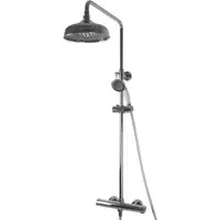 PaulGurkes Duscharmatur PGR8T-N - Thermostat Duschsystem mit 38°C Verbrühschutz, aus massivem Messing, ideal für sicheres und komfortables Duschen in jedem Bad.