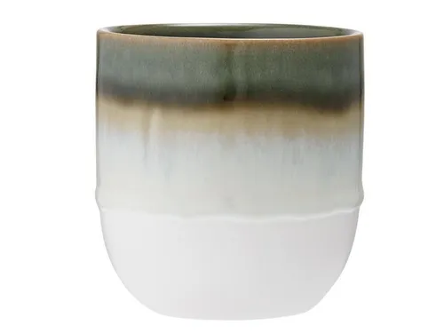 Ladelle Becher CAFE Becher ohne Henkel grün schattiert 0,3 l, Steinzeug, Cafe Ombre Green Tumbler 8.5x8.5x9cm