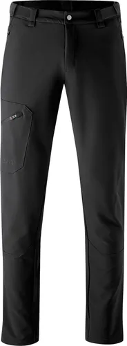 Maier Sports Foidit Winterhose Gr 48 - Regular schwarz - Wärmende Softshellhose für Trekking, mit isolierenden und elastischen Eigenschaften. Verstellbarer Bund für optimalen Komfort. Ideal für Outdoor-Aktivitäten!