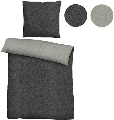 Biberna Wendebettwäsche Hermal, Flanell, 3-teilig von biberna