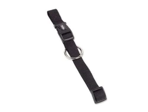 Nobby Halsband Classic schwarz - 30-45 cm, 15 mm, stufenlos verstellbar mit innovativer Verschlusstechnik für maximale Sicherheit