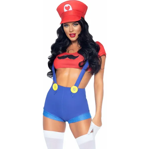 Leg Avenue Sexy Kostãoem Mario Bros Rot/Blau S (S) (87070_15001)