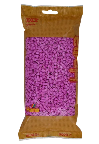 Hama 6000 Midi Bügelperlen 205-48 Pastell Pink Ø 5 mm Perlen Steckperlen