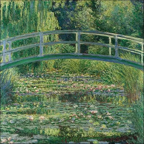 Ambiente Servietten Lunch / Party 33x33cm Monet - The Water-Lily Pond