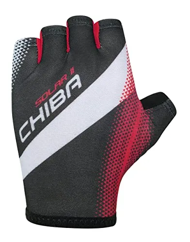 Chiba Solar II Größe XL - Handschuhe in Schwarz-Rot - Hochwertige Fahrradhandschuhe in Größe XL, ideal für Radfahrer. Mit atmungsaktiven Materialien für optimalen Komfort und Grip bei jeder Fahrt.