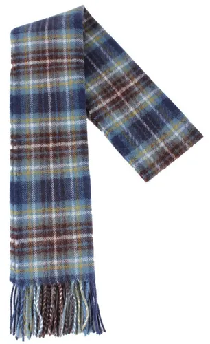 Locharron of Scotland Unisex Tartan Wolle Schal - Blau