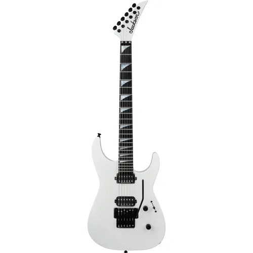 Jackson American SRS Soloist SL2 FR SW - E-Gitarre in Snow White mit durchgehendem Hals, Seymour Duncan Tonabnehmern und Floyd Rose Tremolo für ultimative Spielbarkeit und Klangvielfalt.