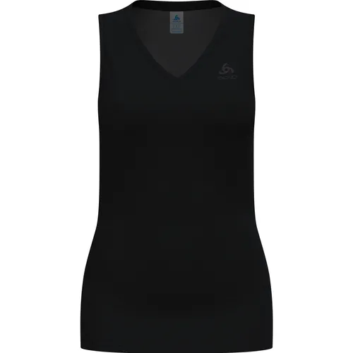 ODLO Damen Top BL TOP v-neck singlet ACTIVE F-DRY LIGHT - atmungsaktives und schnelltrocknendes Tanktop, ideal für umweltbewusste Sportlerinnen