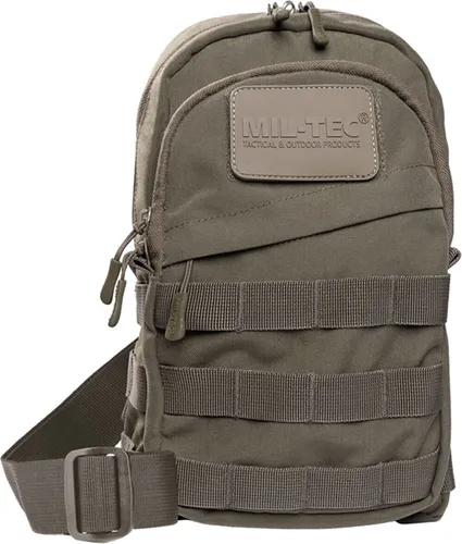 Produktbild Umhängetasche schwarz, 30x18x11 cm, aus 100% Polyester mit Molle-Schlaufen