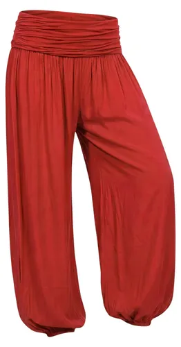 Haremshose Damen Yogahose weite Flatterhose unifarben Sommerhose 36-44 Gummizug