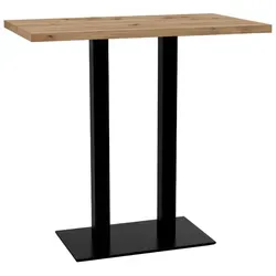 BIG Möbel GmbH Gastro Stehtisch 120x70 cm | Eiche Artisan | Gusseisen Gestell