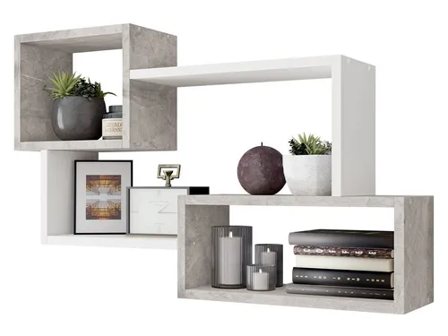 MIRJAN24 Wandregal Trio 005, 87x18x54 cm