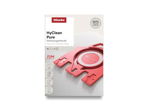 Miele Staubbeutel HyClean FJM Pure - Staubsaugerbeutel für Miele Staubsauger, mit innovativer Filtertechnologie für optimale Staubaufnahme und Allergikerschutz.