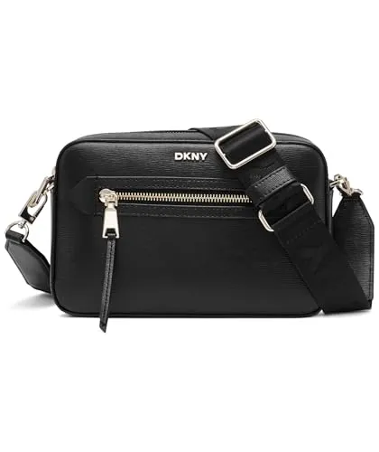 DKNY Bryant Umhängetasche Leder 23 cm schwarz