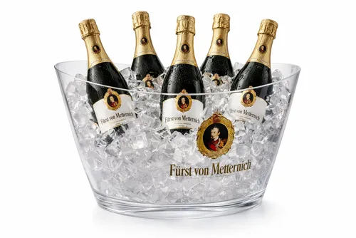 Mixcompany Sektkühler Fürst von Metternich 40 cm - Eleganter Flaschenkühler für Sekt und Getränke, ideal für festliche Anlässe. Mit seinem stilvollen Design hält er Ihre Getränke kühl und sorgt für eine ansprechende Tischdekoration.
