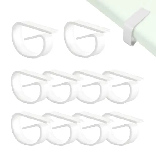 Ztolbriy 8 Stück Tischdeckenklammern Aus Kunststoff Weiß Tischtuchklammern Outdoor Robust Tischdecken Klammern Für Gartentische Picknick Hochzeit Tischdecke Klammern Stabil Wiederverwendbar
