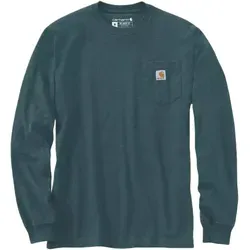 Carhartt Mountain Graphic T-Shirt - Longsleeve Gr L blau - Herren-Shirt mit stylischem Rückenprint, ideal für Bergfreunde. Farbe: Blau; Größe: L; Stretchmaterial für optimalen Komfort im Alltag.
