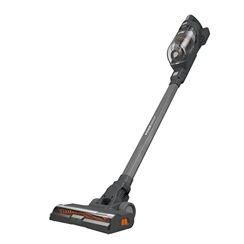 BLACK+DECKER 3-in-1 Akku-Stielsauger BHFEA520J - Stabstaubsauger mit 3-in-1-Funktion: Kabelloser Boden- und Handstaubsauger mit Turbobürste für effektive Reinigung auf allen Oberflächen, bis zu 40 Minuten Laufzeit und einfache Entleerung des transparenten Staubbehälters.