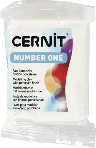 Cernit Polymer Clay N°1 Polymer-Ton White Opaque 56 g