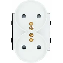 Doppelsteckdoseneinsatz 230V weiß RTX SH