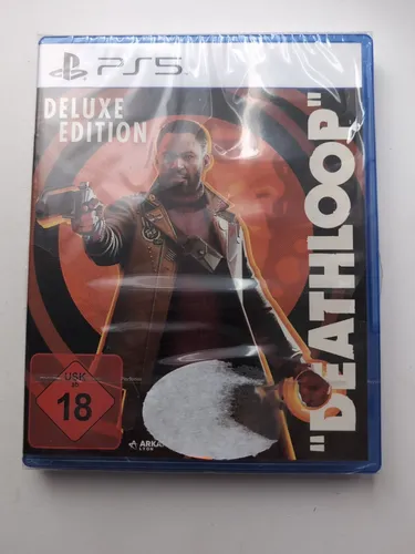 Deathloop Deluxe Edition für PS5 - Action & Abenteuer Spiel von Bethesda, erlebe zeitverzerrende Kämpfe in einer einzigartigen Welt. USK ab 18 Jahren, ideal für erfahrene Gamer.