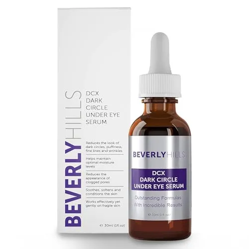 Beverly Hills DCX Eye Revive Serum | Augenserum gegen Schwellungen, Augenringe & Falten | Mit Ceramiden, Edelweiß-Extrakt & Metall-Applikator | Glättende Anti-Aging Pflege für strahlende Haut | 30ml