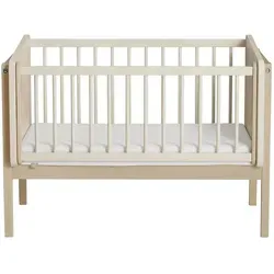 Paidi Beistellbett Little Cloud, Beige - Hochwertiges Beistellbett aus Holzwerkstoff, höhenverstellbar und zur Sitzbank umbaubar – ideal für das Babyzimmer.