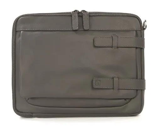 Tucano Tema Shoulder Bag, Handtasche für iPad mini, Tablets bis 8 Zoll, grau