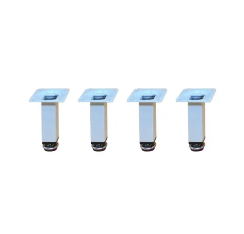 HOOZ Möbelfuß 4er Set Möbelfuß weiß 10cm - höhenverstellbar, (Set, 4-St., 10 cm), in 4 verschiedenen Größen
