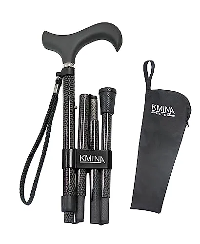 KMINA PRO Gehstock Klappbar aus Carbon von KMINA