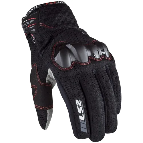 LS2 Handschuhe Chaki schwarz Größe L - Sommerliche Motorradhandschuhe mit Aufprallschutz - Motorradhandschuhe aus hochwertigem Textil und Leder, ideal für den Sommer. Bieten hervorragende Abrieb- und Reißfestigkeit sowie ergonomischen Aufprallschutz.