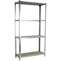 PROREGAL Schwerlastregal Mid Muli - 150x110x30 cm, 200 kg Traglast - Robustes Steckregal in Weiß mit 4 Fachböden, ideal für Werkstatt und Lager. Verstellbare Böden und hohe Stabilität durch pulverbeschichtetes Metall.
