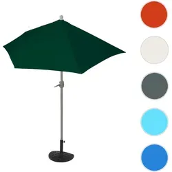 Sonnenschirm halbrund Parla - UV 50+ Balkonschirm mit Standfuß - Sonnenschirm mit UV-Schutzfaktor 50+, ideal für Balkone und Terrassen. Witterungsfestes Polyester und windstabile Metallstreben sorgen für hohen Komfort und Sicherheit.
