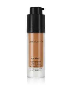 bareMinerals ORIGINAL Liquid Foundation 30 ml Warm Deep - Make-up mit hautverbessernden Inhaltsstoffen und UVA/UVB-Schutz, für ein natürliches, makelloses Finish und langanhaltende Deckkraft.