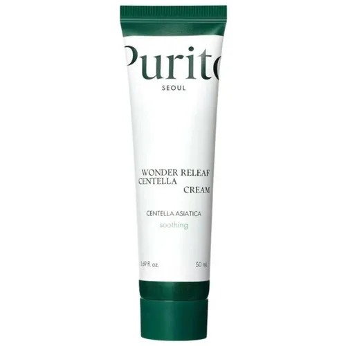 PURITO Centella Grün Levelwiederherstellung Creme 50ml - Augencreme für empfindliche Haut, enthält hochkonzentrierte, saubere Inhaltsstoffe ohne Allergene und bietet eine leichte, nicht verstopfende Textur für straffende und beruhigende Pflege.