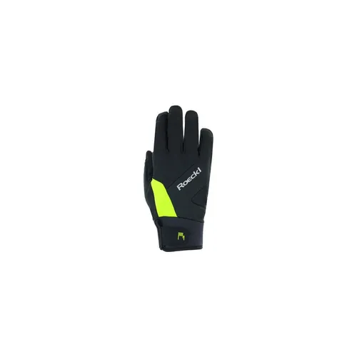 Roeckl Sports Reichenthal 2 Jr. black/fluo yellow (9210) 7,0