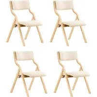 SoBuy Klappstuhl FST40 – Faltbarer Küchenstuhl mit gepolsterter Sitzfläche - Praktischer Klappstuhl für Küche und Büro, mit bequemer Polsterung und stabiler Birkenholz-Konstruktion. Ideal für Gäste und Veranstaltungen, platzsparend und pflegeleicht.