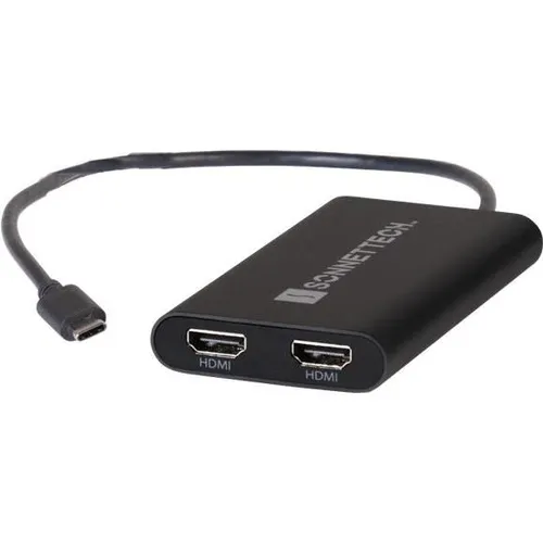 USB-C to Dual 4K 60Hz HDMI Adapter, Dockingstation für brillante Bildqualität - Dockingstation mit Unterstützung für 2x 4K 60Hz HDMI, perfekt für Präsentationen und Multimedia-Anwendungen.