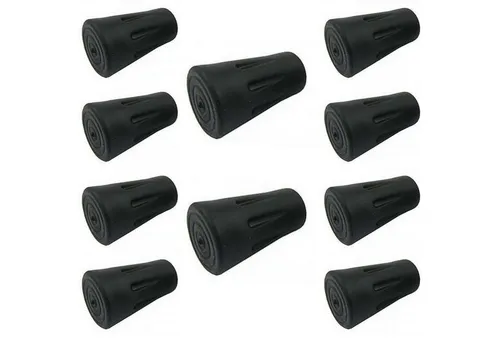 TSB Werk Nordic-Walking-Stöcke 10x Nordic Walking Trekking Pads Gummipads Puffer (10 St), Gummi, Gummipuffer, Füße, Rund