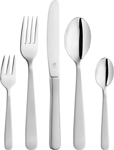 ZWILLING Trend Besteck Set, 30-teilig für 6 Personen - Elegantes 30-teiliges Besteckset aus hochwertigem Edelstahl für 6 Personen. Ideal für den täglichen Gebrauch oder besondere Anlässe. Ergonomisches Design und spülmaschinengeeignet, perfekt für jeden Tisch.