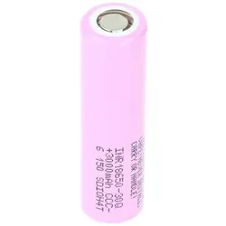 Rundzelle 18650, Li-ion, 3,7V, 3000mAh, 11,1Wh
