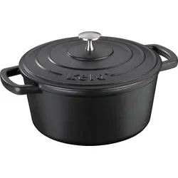 Kela CALIDO Bräter aus Gusseisen, 3,8 L - Auflaufformen mit hervorragender Wärmespeicherung für gleichmäßige Garergebnisse. Ideal für Braten, Aufläufe und Brotbacken, geeignet für alle Herdarten und backofenfest bis 300 °C.