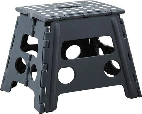 Kesper Klapptritt Sitzhocker Hocker Tritt faltbar grau 36,5x30x32 4000270705380