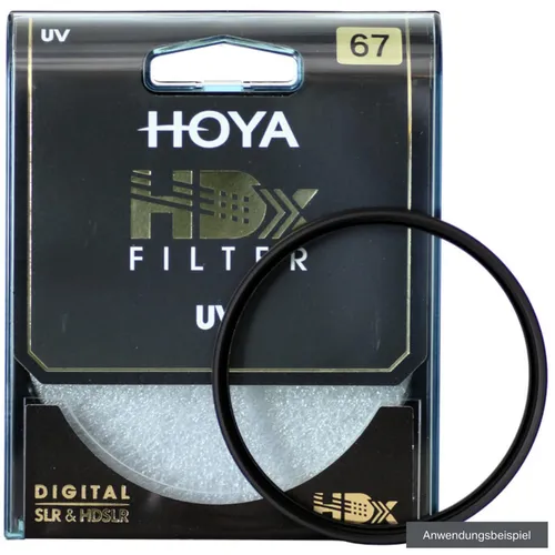 Hoya HDX UV 77mm Filter - Objektivfilter mit 77mm Durchmesser, bietet optimalen UV-Schutz und verbessert die Bildqualität für Fotografen