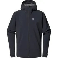 Haglöfs Herren Chilly Softshellhoody - Funktionsjacke für kalte Abenteuer, wind- und wasserabweisend, mit wärmendem Mikrofleece und verstellbarer Kapuze für optimalen Schutz und Komfort beim Wandern und Klettern.