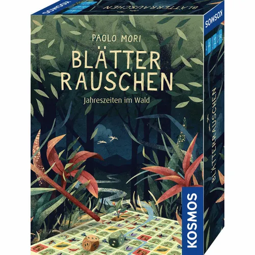 KOSMOS Blätterrauschen Roll & Write Spiel Würfelspiel Familienspiel Würfel Spiel