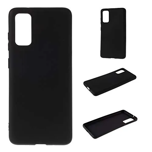 CoverKingz Silikon Handyhülle kompatibel mit Samsung Galaxy S20 [6,2 Zoll] – Slim Handycase Soft Cover Bumper - Gummi Hülle Matt Schwarz